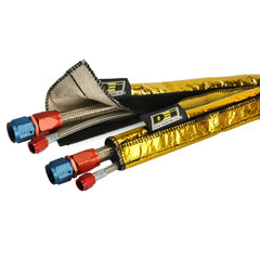 Design Engineering, Inc. 10458 Heat Shroud - Gold - 1/2 to 1-1/4 I.D. x 3ft