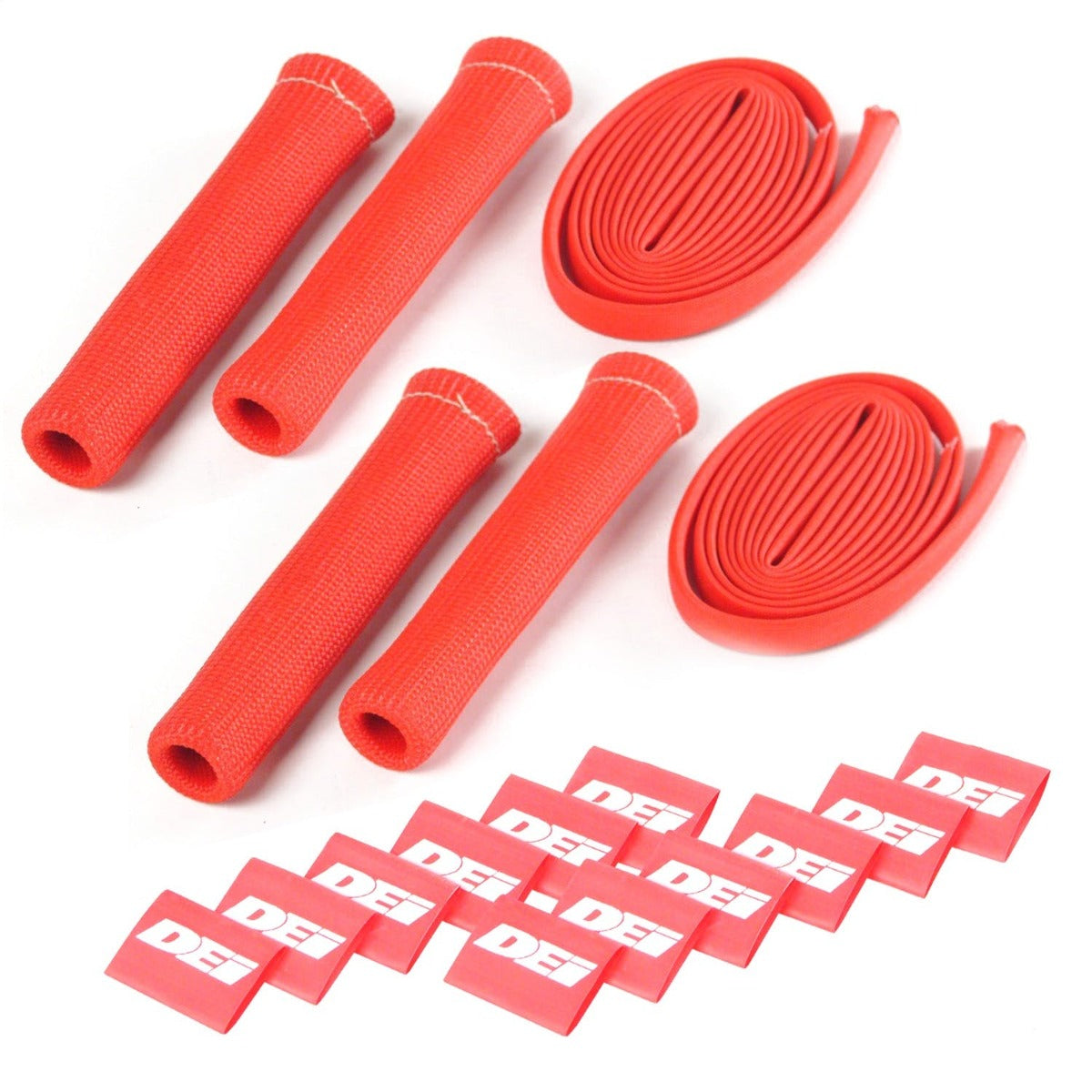 Design Engineering, Inc. 10586 Protect-A-Boot and Wire Kit, 4 Cylinder Kit, Red