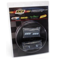Design Engineering, Inc. 10636 Protect-A-Sleeve Black Silicone. 25ft. with wire markers and ends. 3/8in. ID