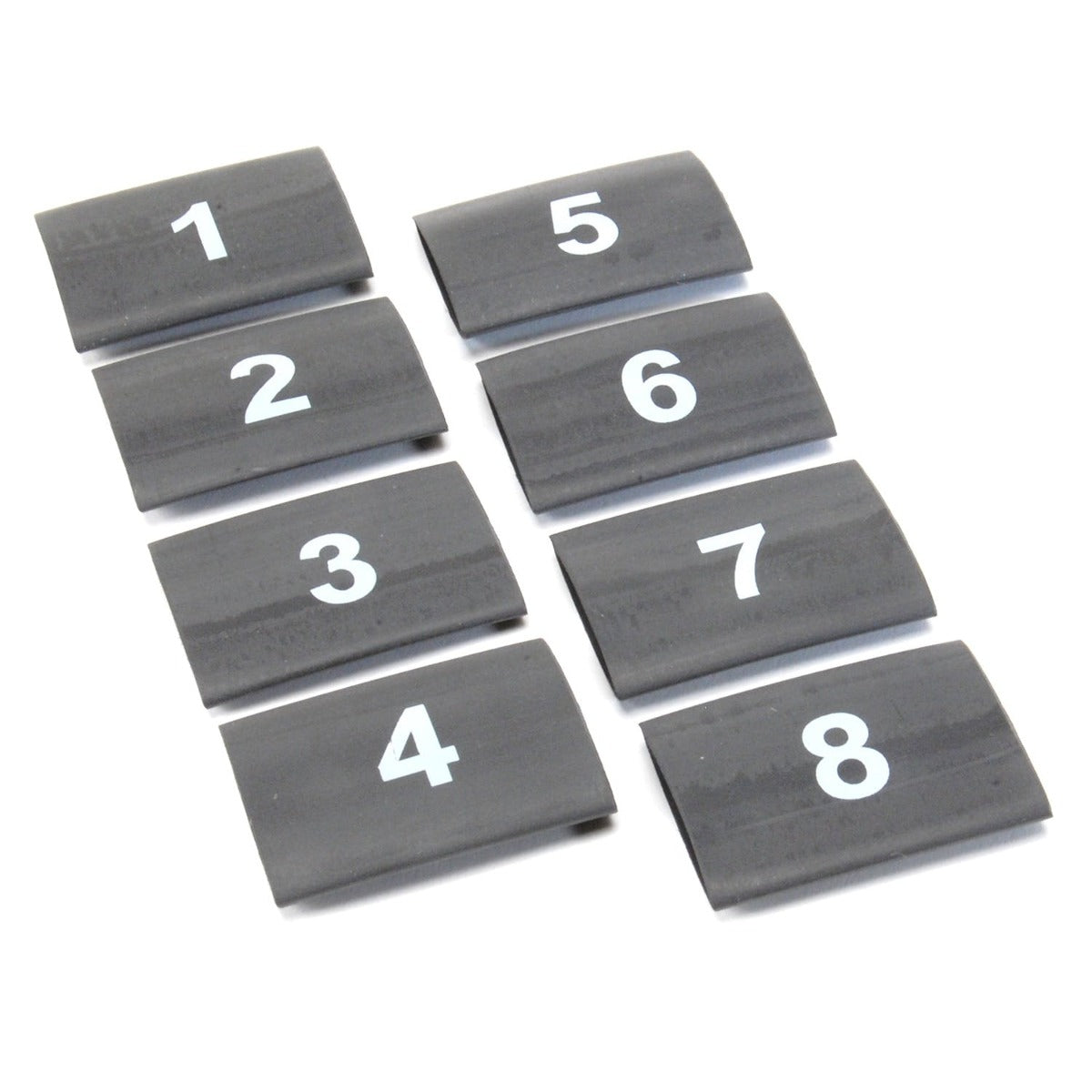 Design Engineering, Inc. 10849 Wire Markers 8 pc set numbered 1-8 - Black
