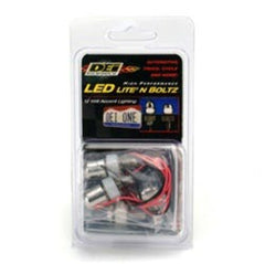 Design Engineering, Inc. 30309 Lite'N Boltz License Plate Lighting Kit - Polished - Dome Head. (4-pc)