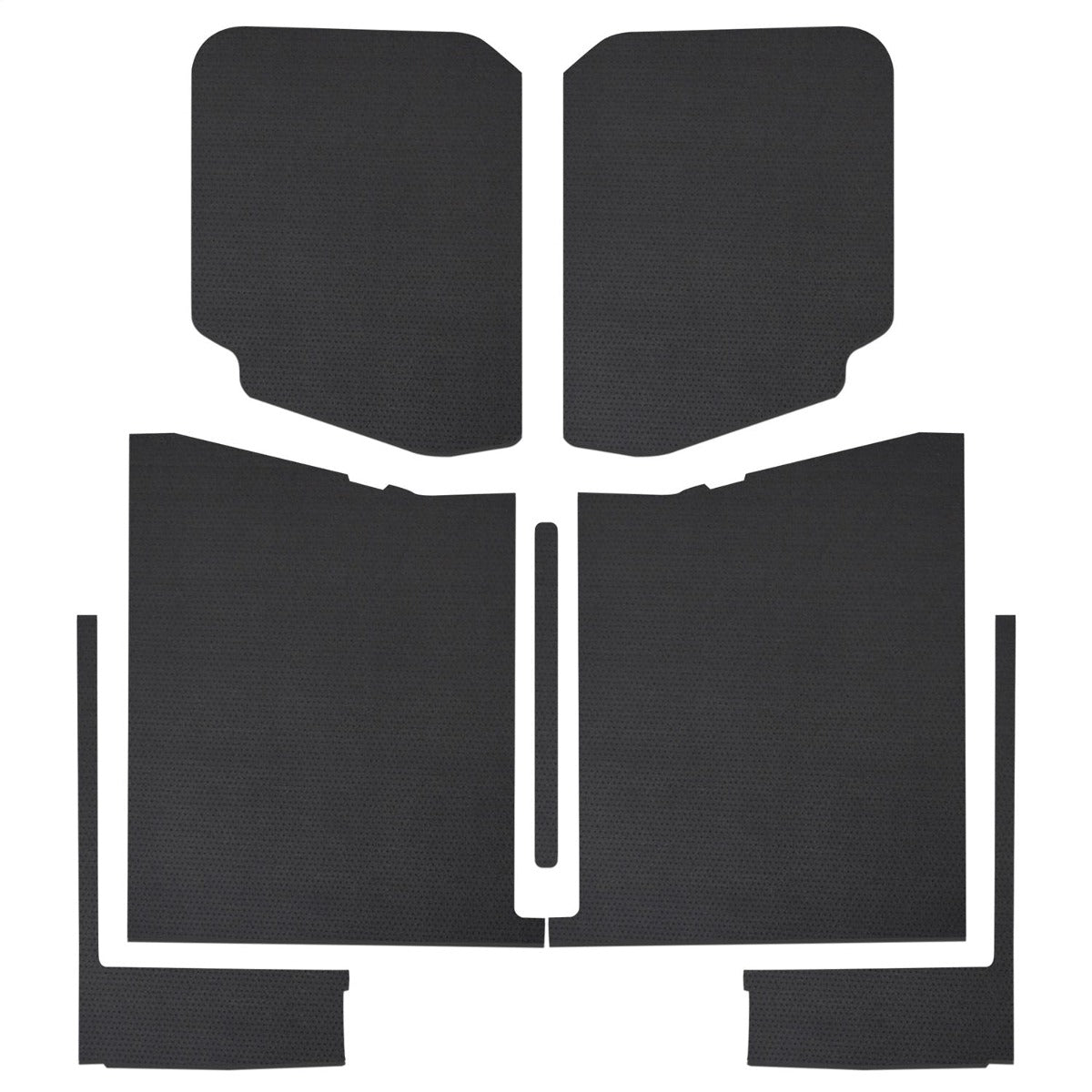 Design Engineering, Inc. 50187 Jeep? Gladiator Leather Look Headliner Complete Kit, Black (7-pc)