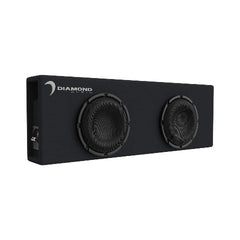 Diamond Audio DES Series Dual 8" Slot Vented Active Subwoofer Enclosure DESMB8DA