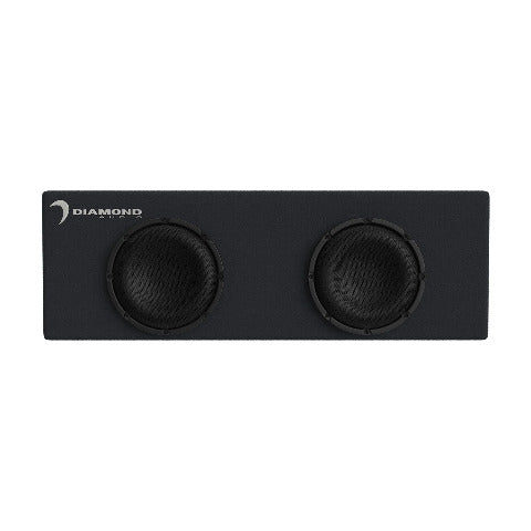 Diamond Audio DES Series Dual 8" Slot Vented Active Subwoofer Enclosure DESMB8DA