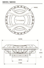 Diamond Audio 10" DMD Series Shallow-Mount Dual Voice Coil Subwoofer (4?) DMD104SH