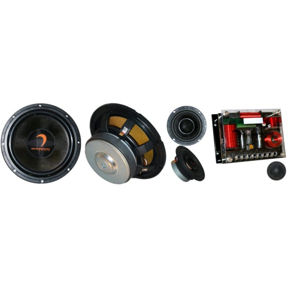 Diamond Audio HX653DI - HEX Diamante Italia Edition Series 6.5" 3-way Component Speaker System