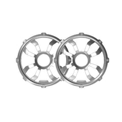 Diamond Audio HXM10FGW 10in Flush Mount Speaker Grill Pair Steel (White)