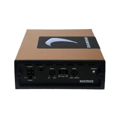 Diamond Audio 2-Channel MICROV2 Series Full Range Class D Amplifier MICRO2V2