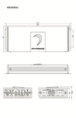 Diamond Audio 85-Channel MICRO8U Series Full Range Class D Amplifier MICRO85U