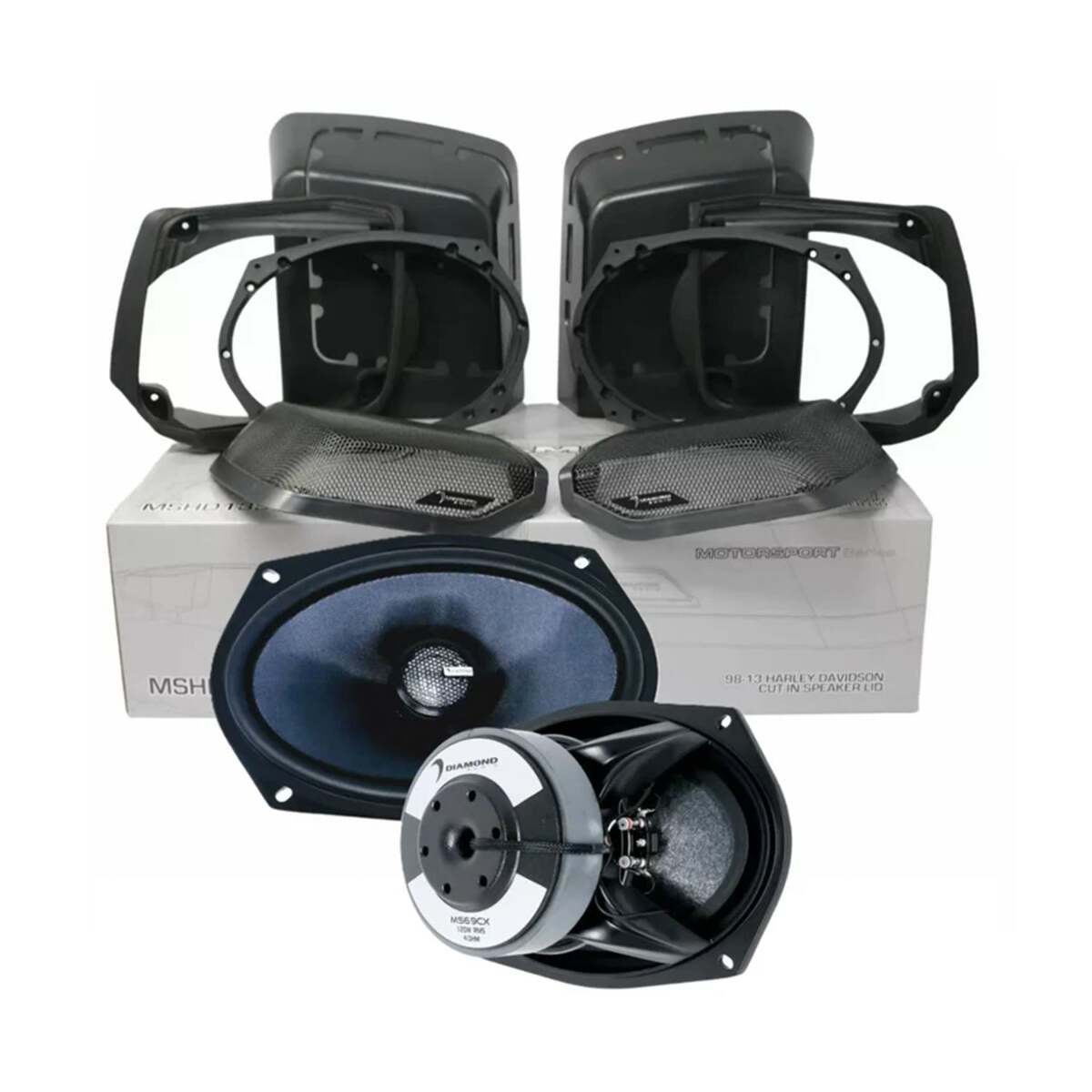 Diamond Audio Motorcycle Speaker Kit-MS694CX2LK13