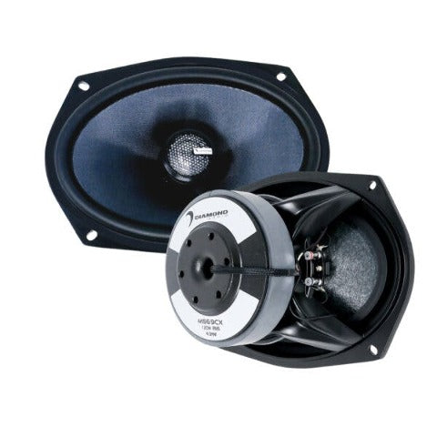 Diamond Audio 6"x9" 2-Way Coaxial Speakers with Titanium Dome Tweeter MS69CX
