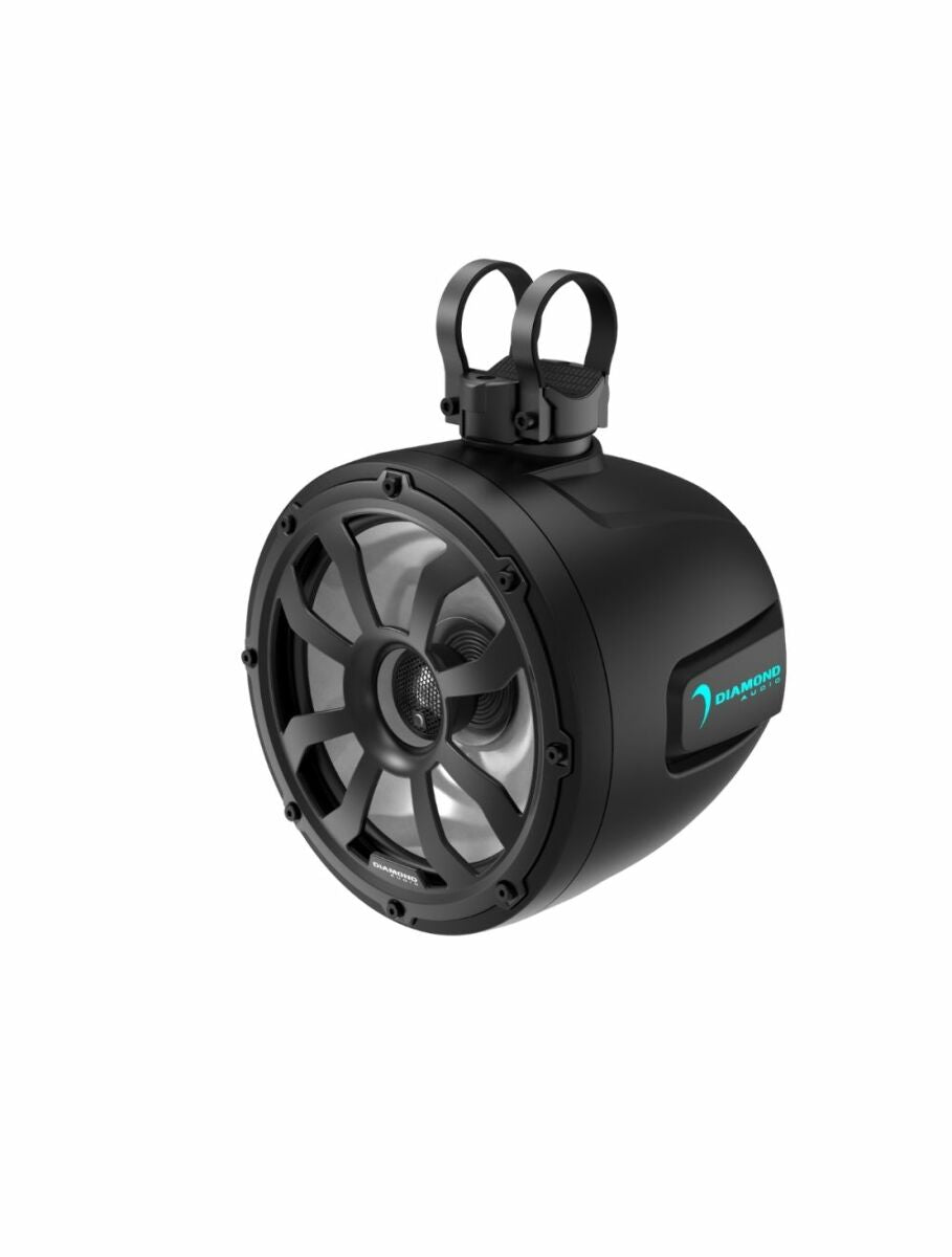 Diamond Audio POD8F4B 8" 2 Way Speaker Tower POD - Black