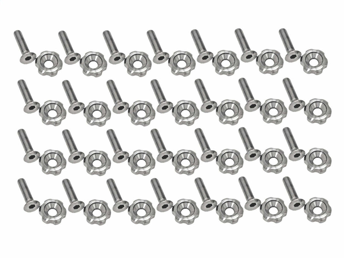Drake Muscle Hood Hinge Bolt Set 378178-M6-SSB