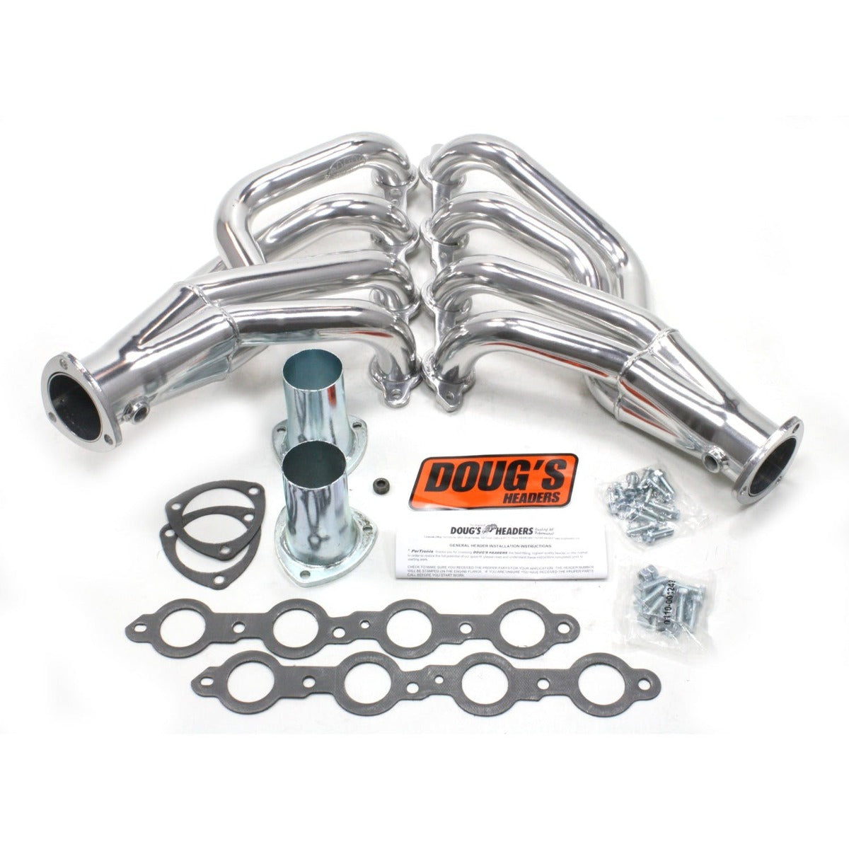 Doug's Headers D311 1 7/8 4-Tube Shorty Header Metallic Ceramic Coating