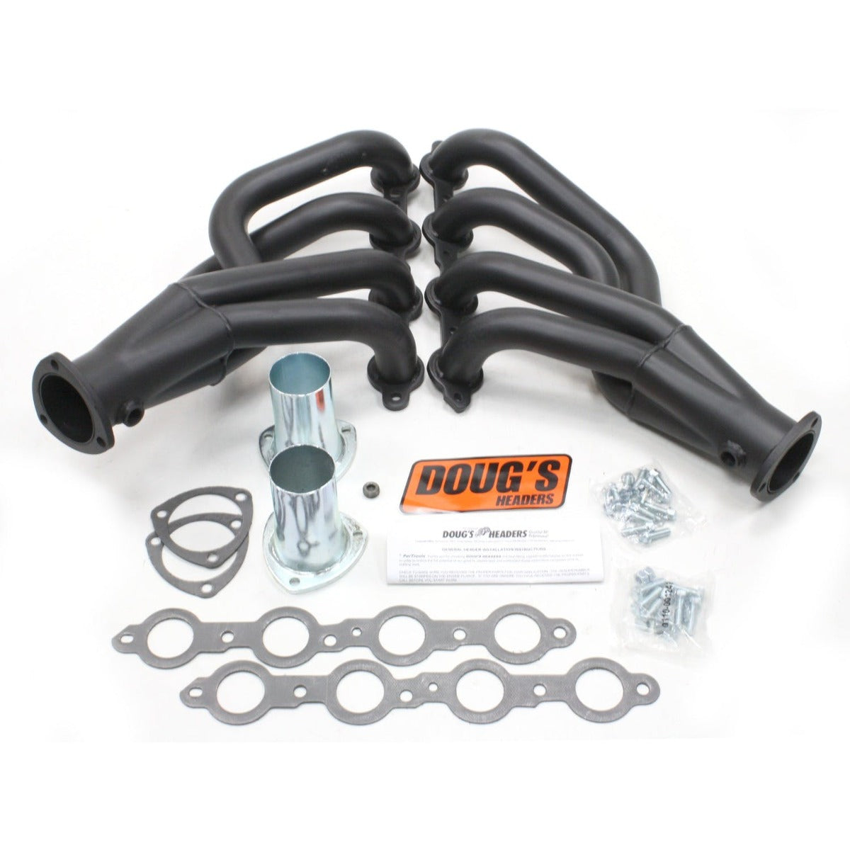 Doug's Headers D311-B 1 7/8 4-Tube Shorty Header Hi-Temp Black Coating