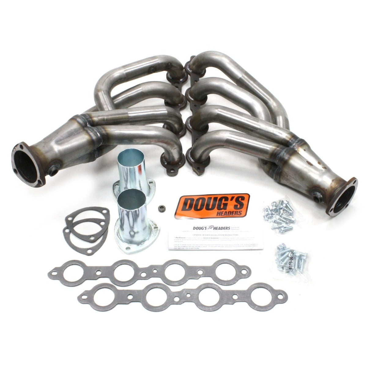 Doug's Headers D311-R 1 7/8 4-Tube Shorty Header Raw Steel