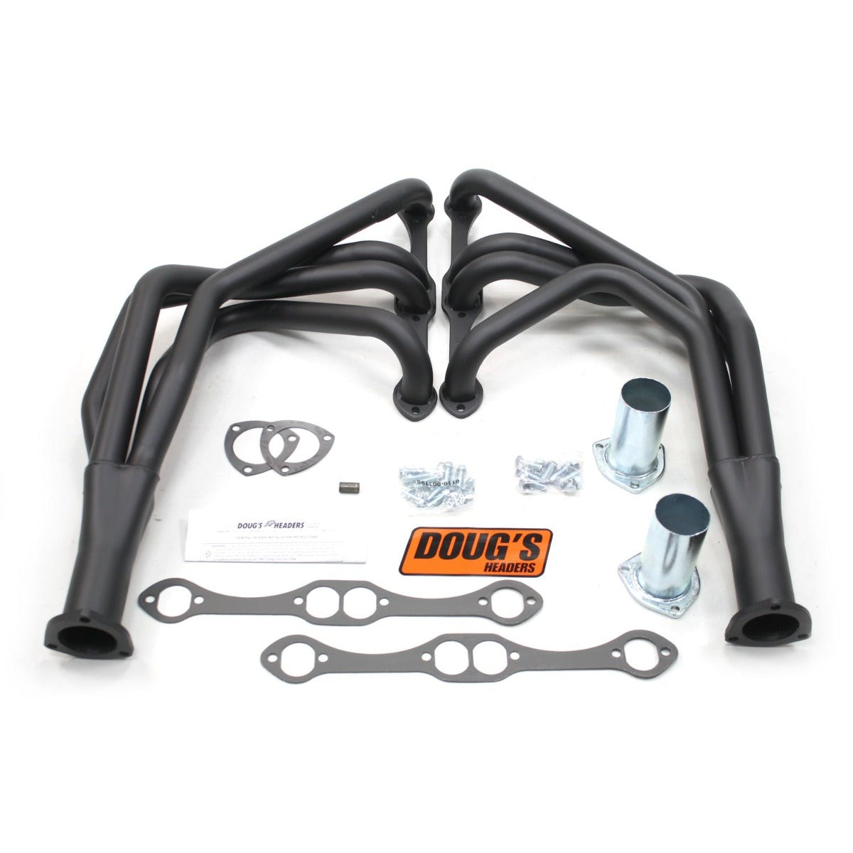 Doug's Headers D315-B 1 5/8 4-Tube Full length Header Hi-Temp Black Coating