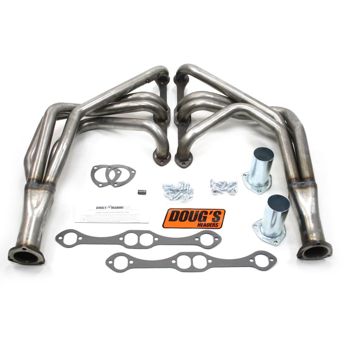 Doug's Headers D315-R 1 5/8 4-Tube Full Length Header Raw Steel