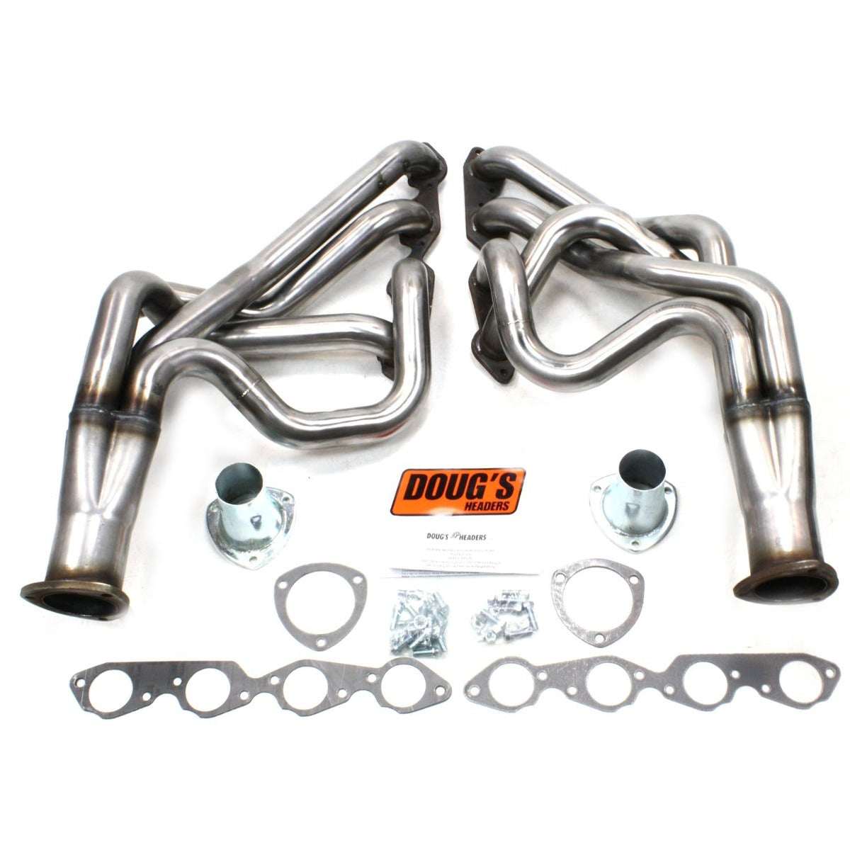 Doug's Headers D319-R 2 1/8 4-Tube Full Length Header Raw Steel