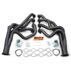 Doug's Headers D321-B 2 1/8 4-Tube Full Length Header Hi-Temp Black Coating