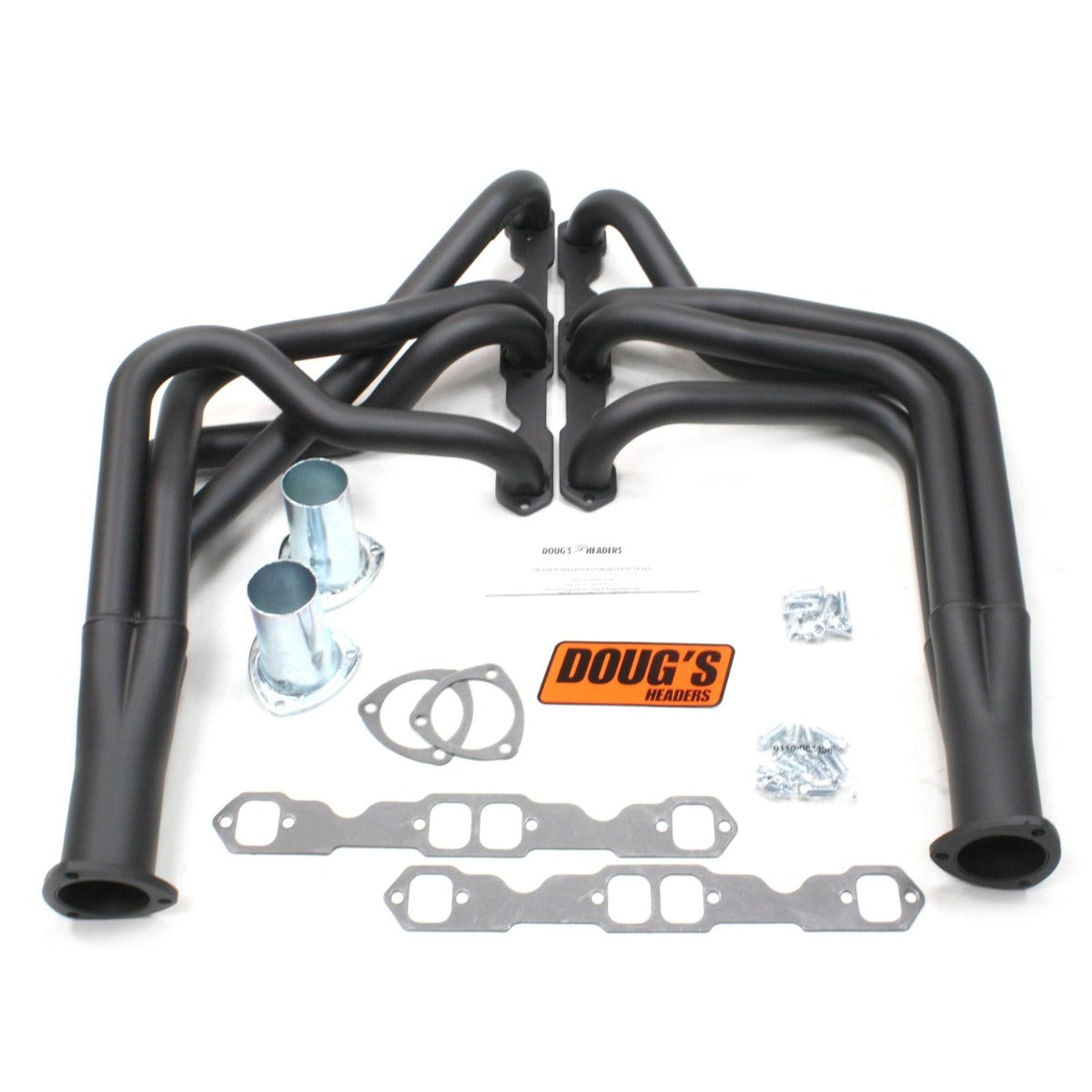 Doug's Headers D324-B 1 3/4 4-Tube Full Length Header Hi-Temp Black Coating