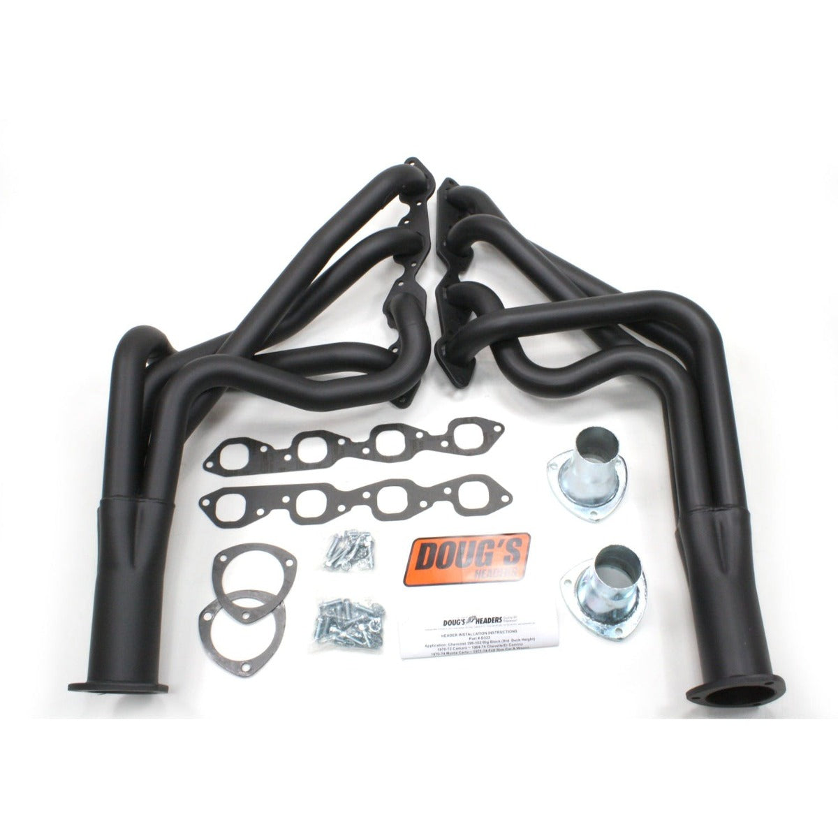 Doug's Headers D328-B 1 7/8 4-Tube Full Length Header Hi-Temp Black Coating