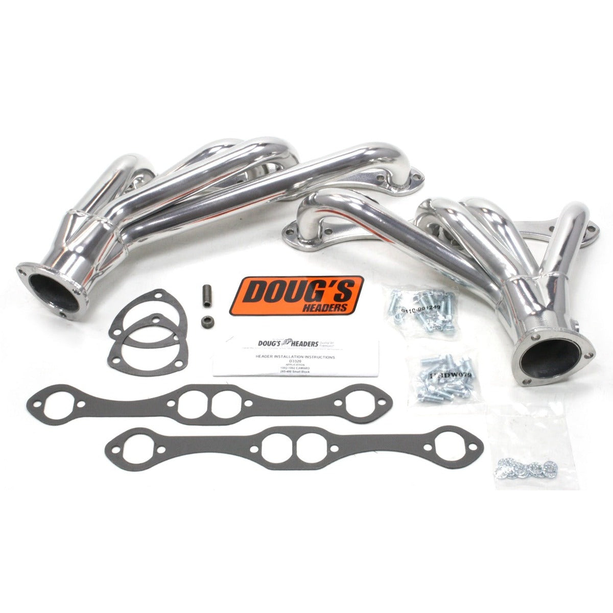 Doug's Headers D3320 1 5/8 4-Tube Shorty Header Metallic Ceramic Coating