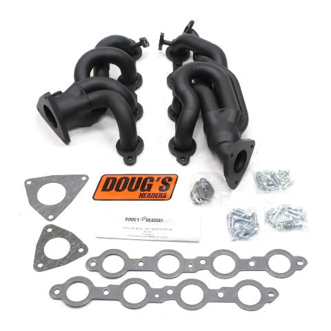 Doug's Headers D3327-B 1 5/8 4-Tube Manifold Replacement Header Hi-Temp Black Coating