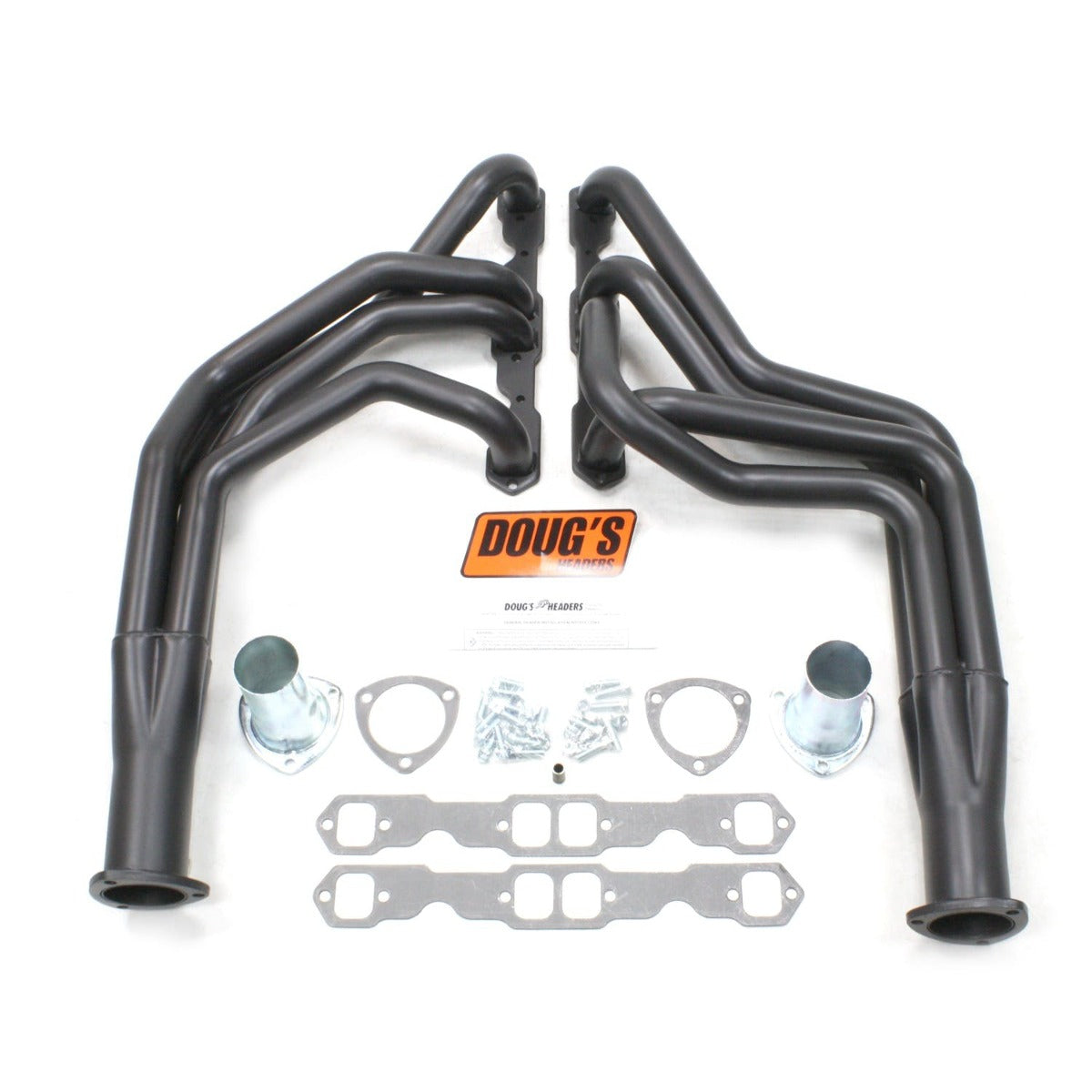Doug's Headers D353-B 1 3/4 4-Tube Full Length Header Hi-Temp Black Coating