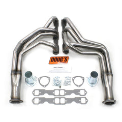 Doug's Headers D353-R 1 3/4 4-Tube Full Length Header Raw Steel;