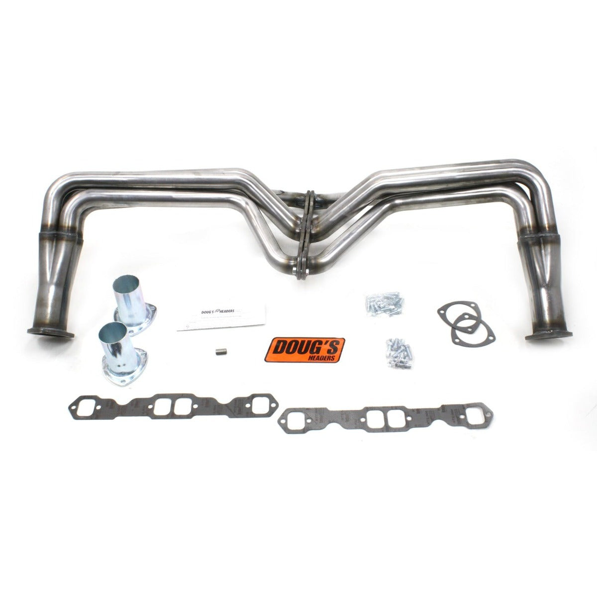 Doug's Headers D355-R 1 3/4 4-Tube Full Length Fenderwell Header Raw Steel