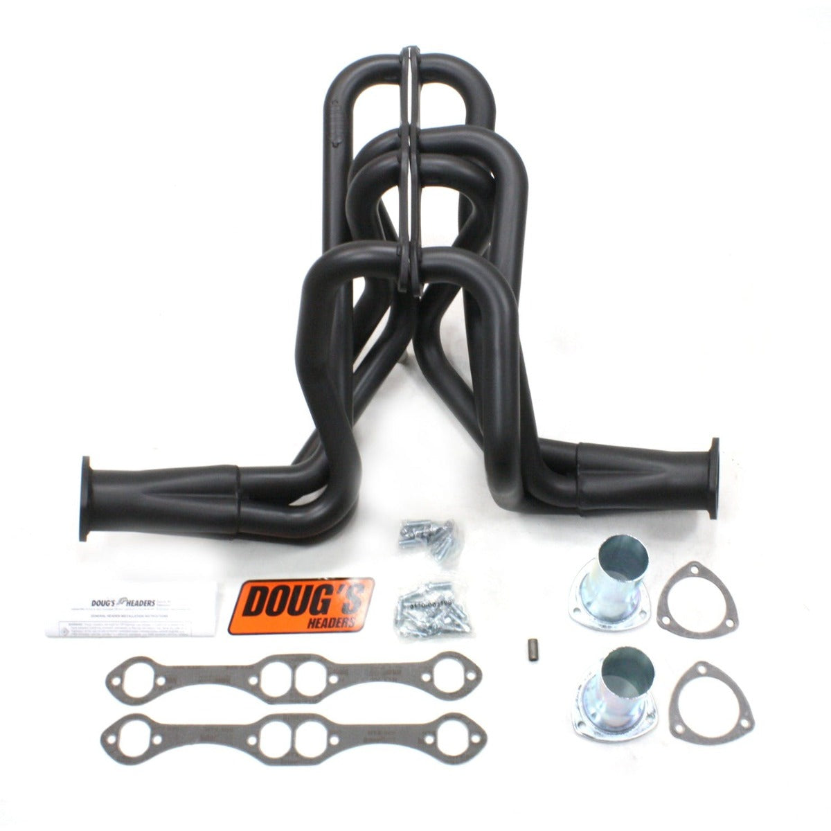 Doug's Headers D358-B 1 5/8 4-Tube Full length Header Hi-Temp Black Coating