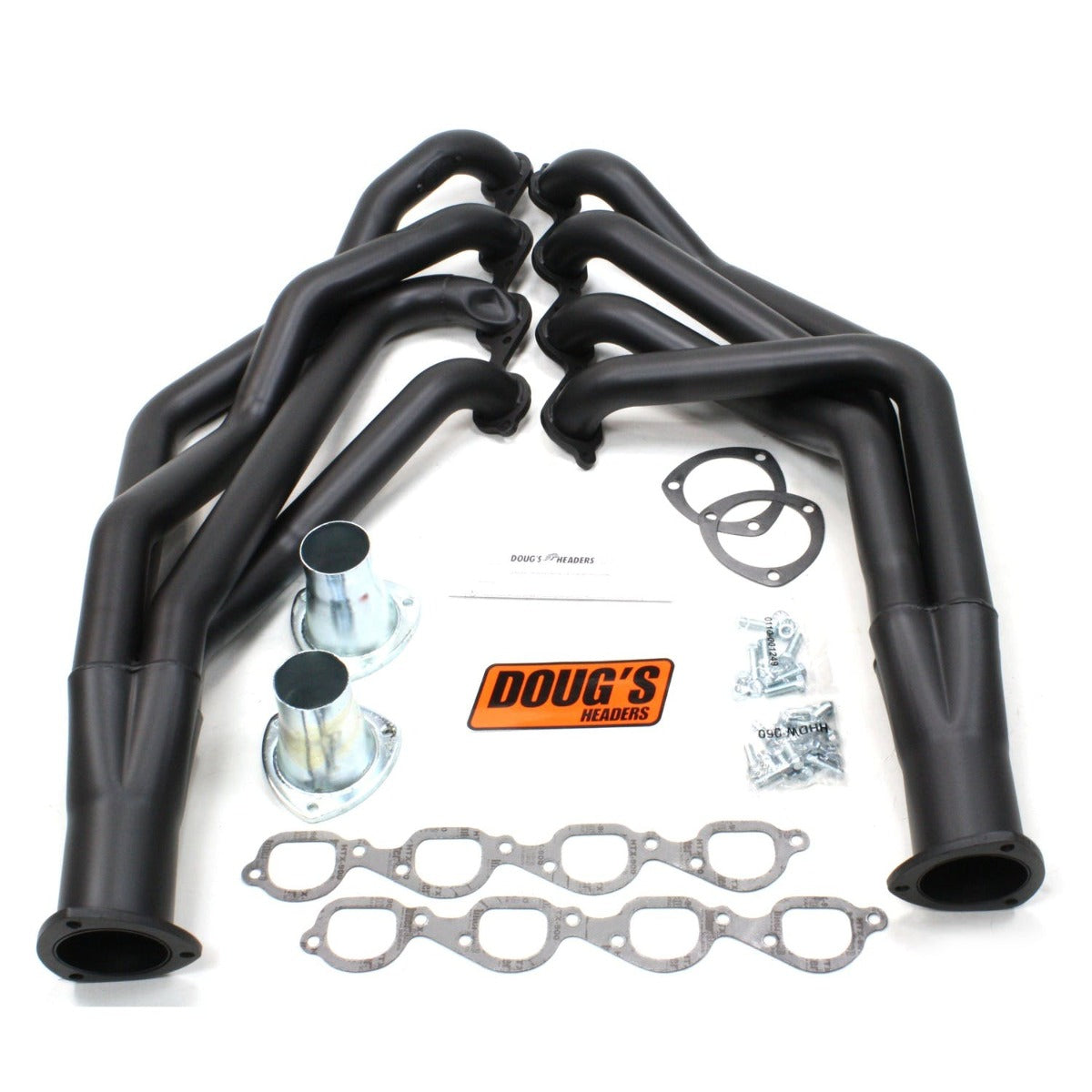 Doug's Headers D359-B 2 1/8 4-Tube Full Length Header Hi-Temp Black Coating