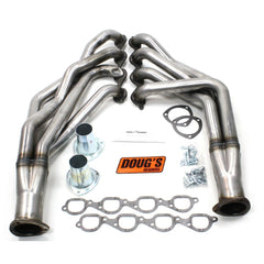 Doug's Headers D359-R 2 1/8 4-Tube Full Length Header Raw Steel