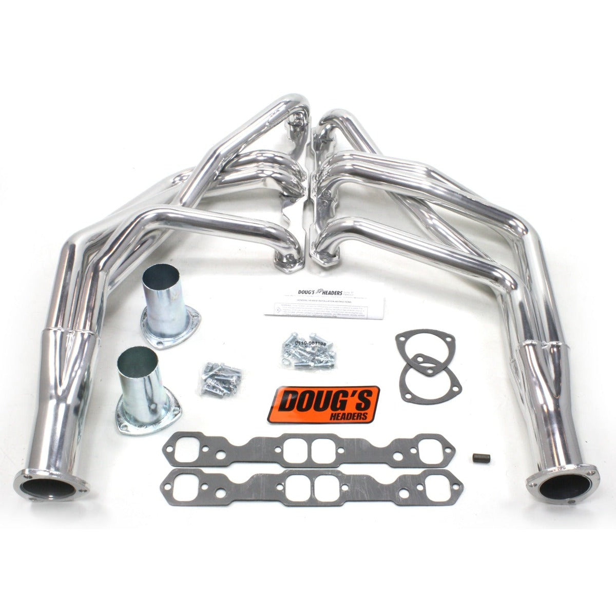Doug's Headers D368 1 3/4 4-Tube Full Length Header Metallic Ceramic Coating