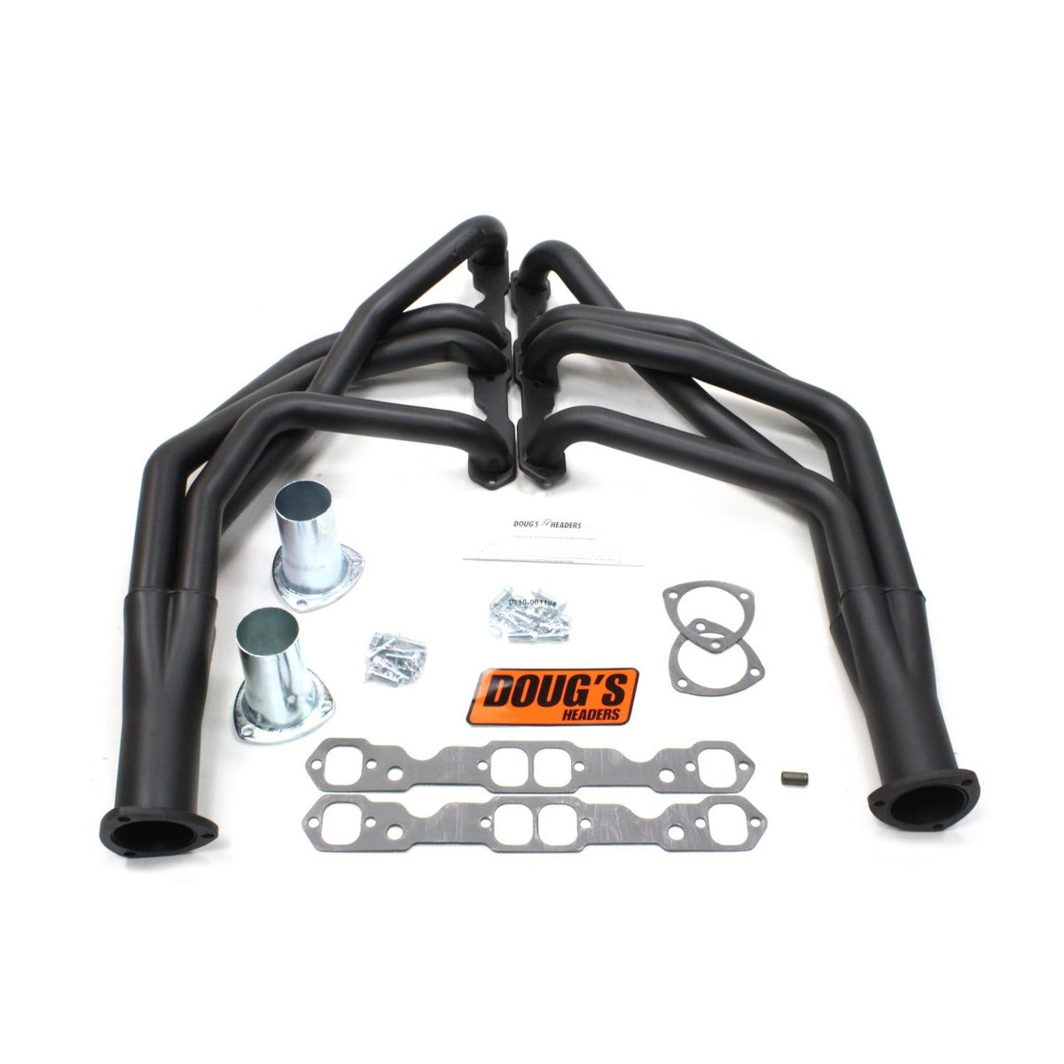 Doug's Headers D368-B 1 3/4 4-Tube Full Length Header Hi-Temp Black Coating