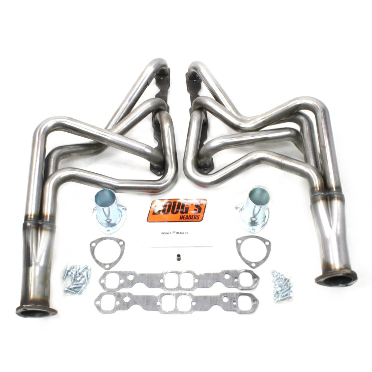 Doug's Headers D369-R 1 3/4 4-Tube Full Length Header Raw Steel