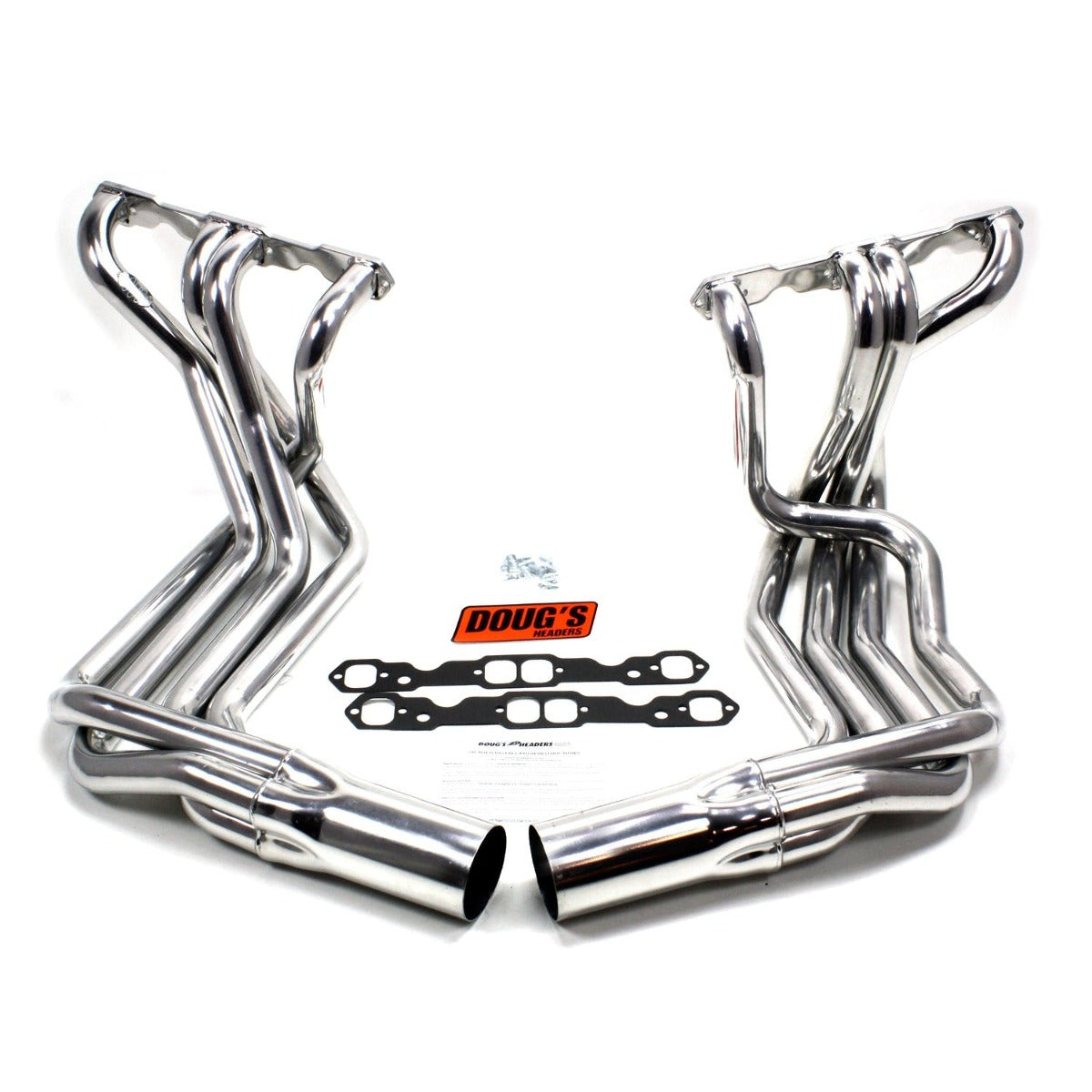 Doug's Headers D380 1 7/8 4-Tube Full Length Header Sidemount Metallic Ceramic Coating