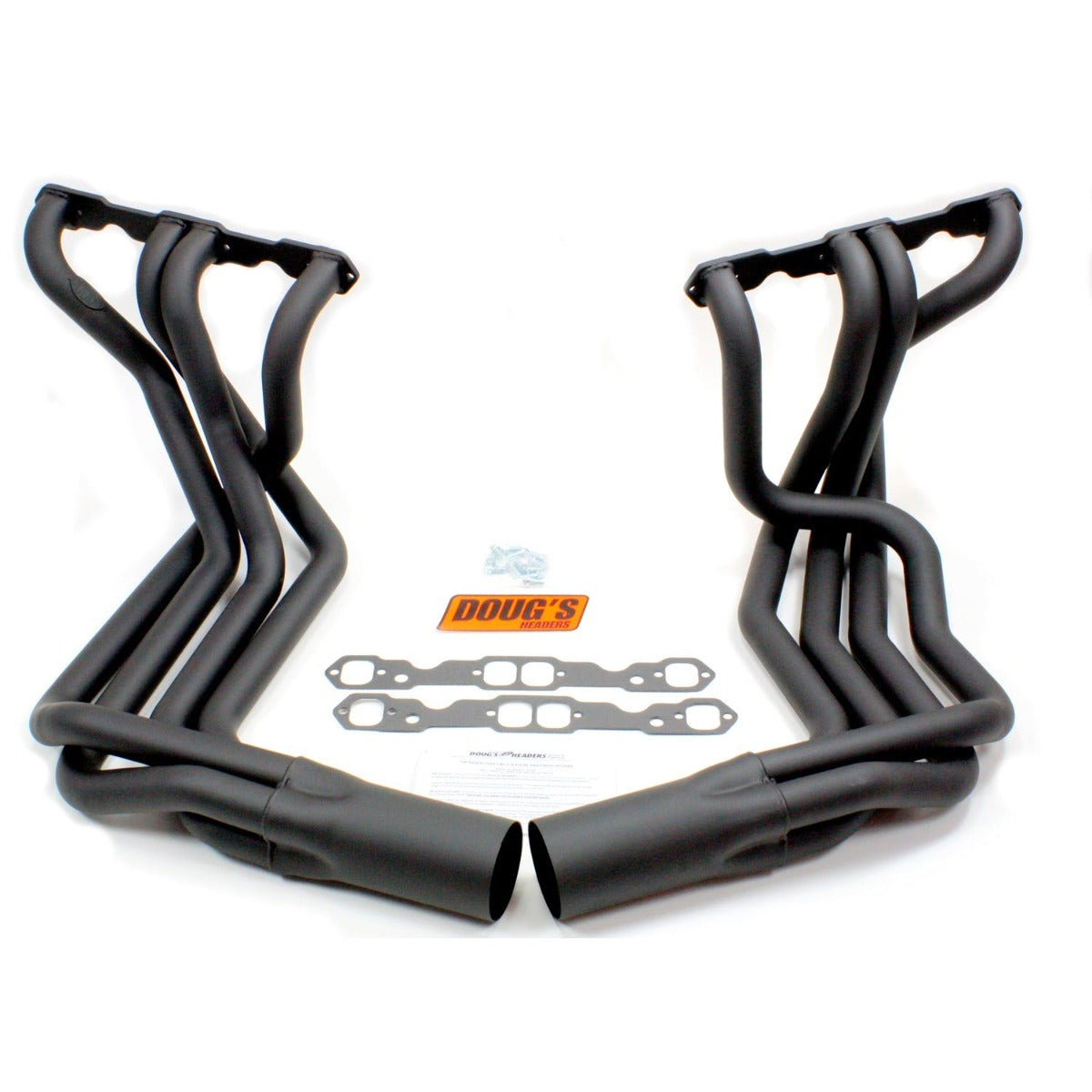 Doug's Headers D380-B 1 7/8 4-Tube Full Length Header Sidemount Hi-Temp Black Coating