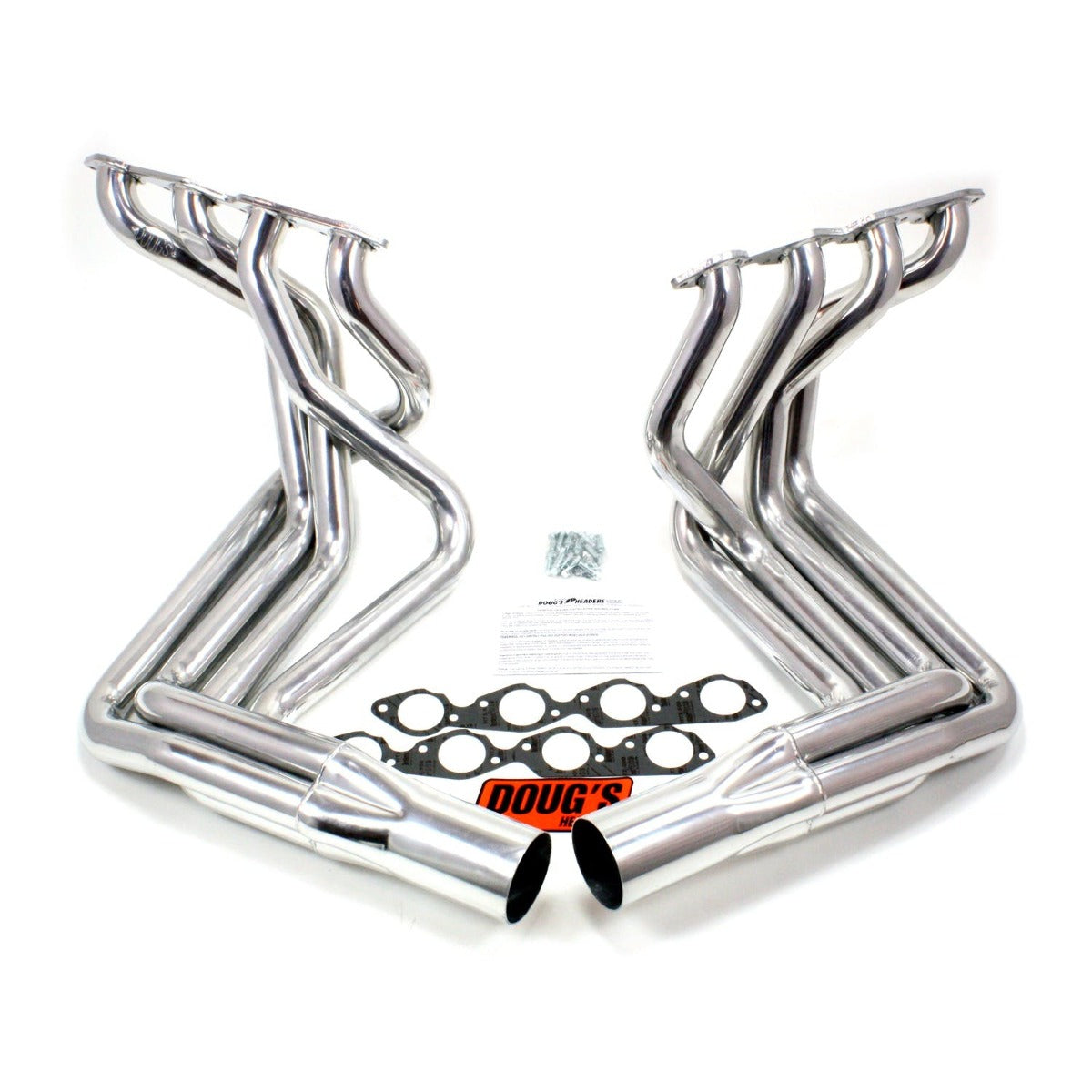 Doug's Headers D381 2 1/8 4-Tube Full Length Header Sidemount Metallic Ceramic Coating