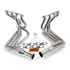 Doug's Headers D381-C 2 1/8 4-Tube Full Length Header Sidemount Chrome