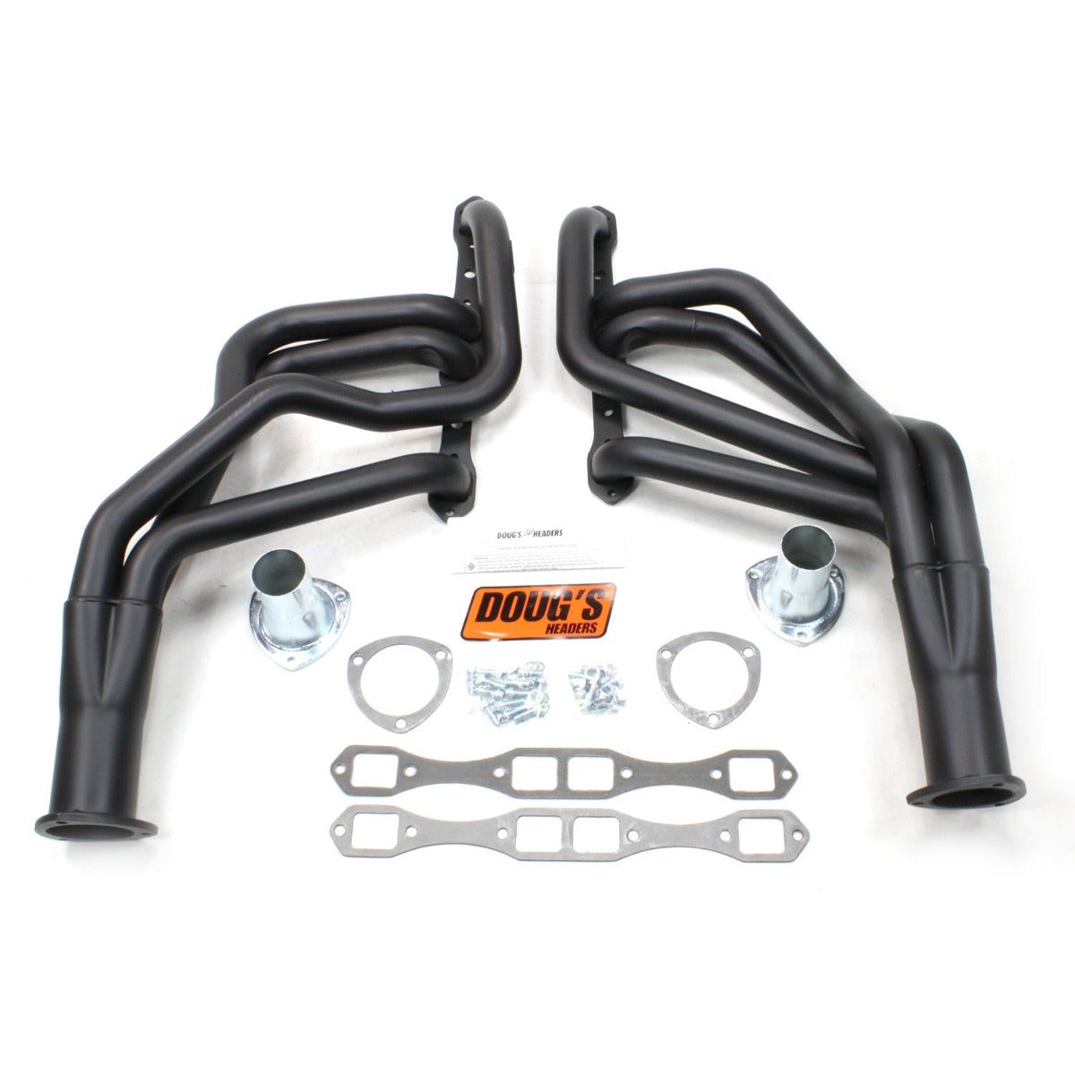 Doug's Headers D452-B 2 4-Tube Full Length Header Hi-Temp Black Coating