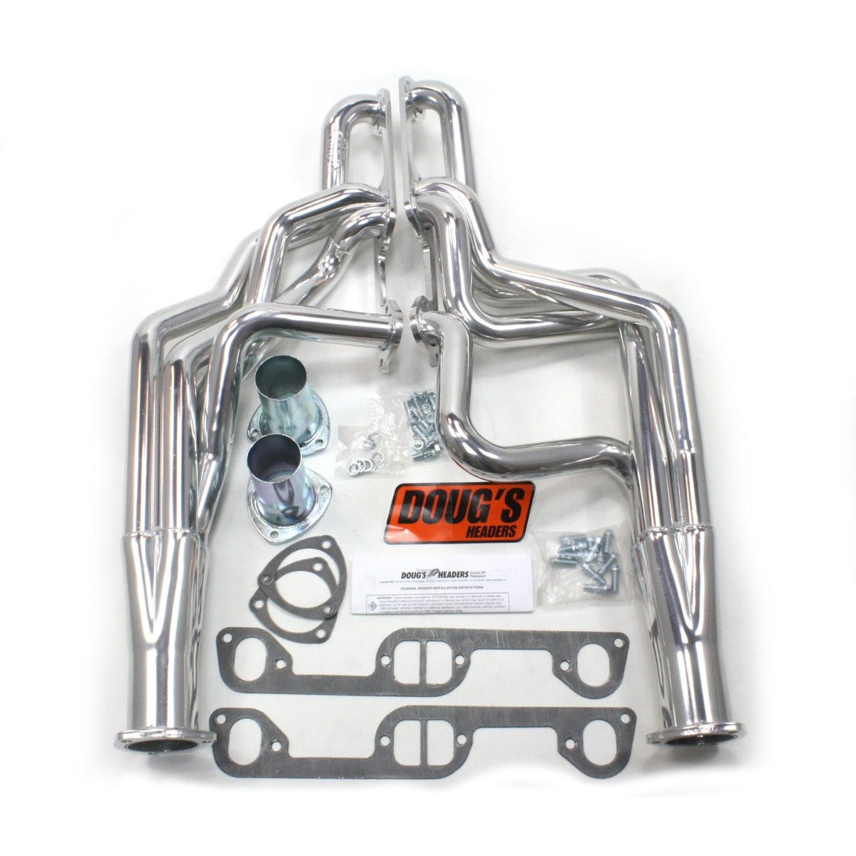 Doug's Headers D521 1 3/4 4-Tube Full Length Header Metallic Ceramic Coating