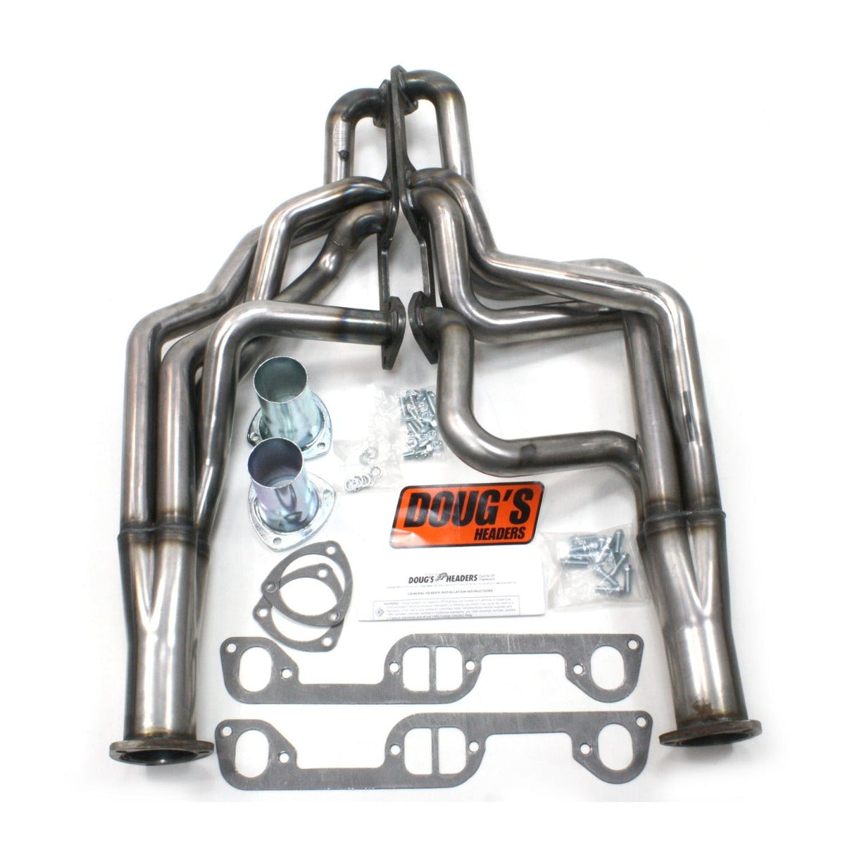 Doug's Headers D521-R 1 3/4 4-Tube Full Length Header Raw Steel