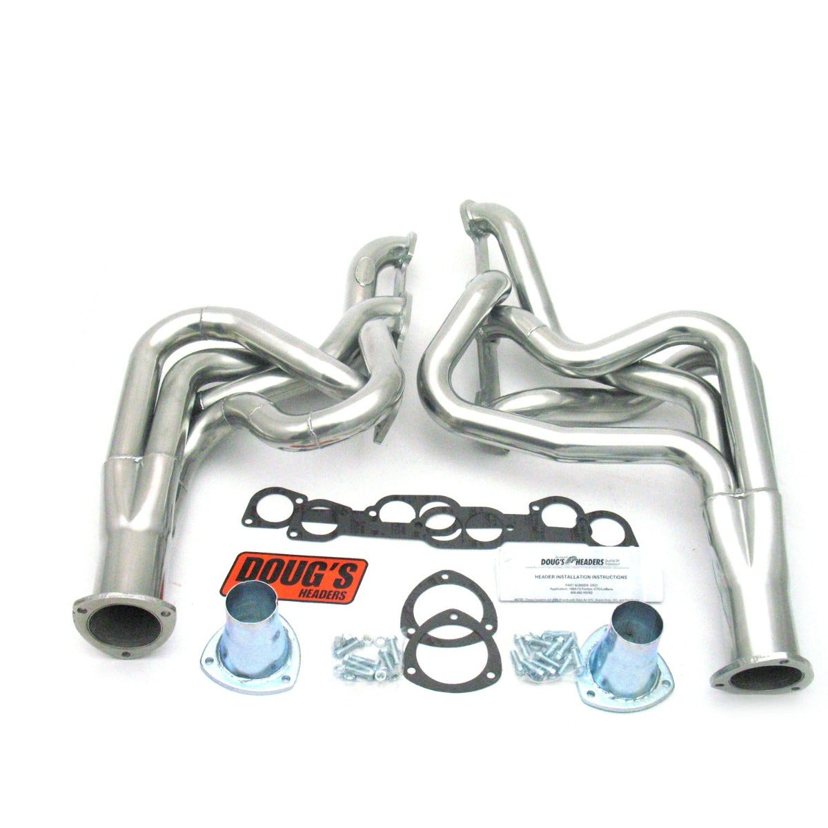 Doug's Headers D522 2 4-Tube Full Length Header Metallic Ceramic Coating