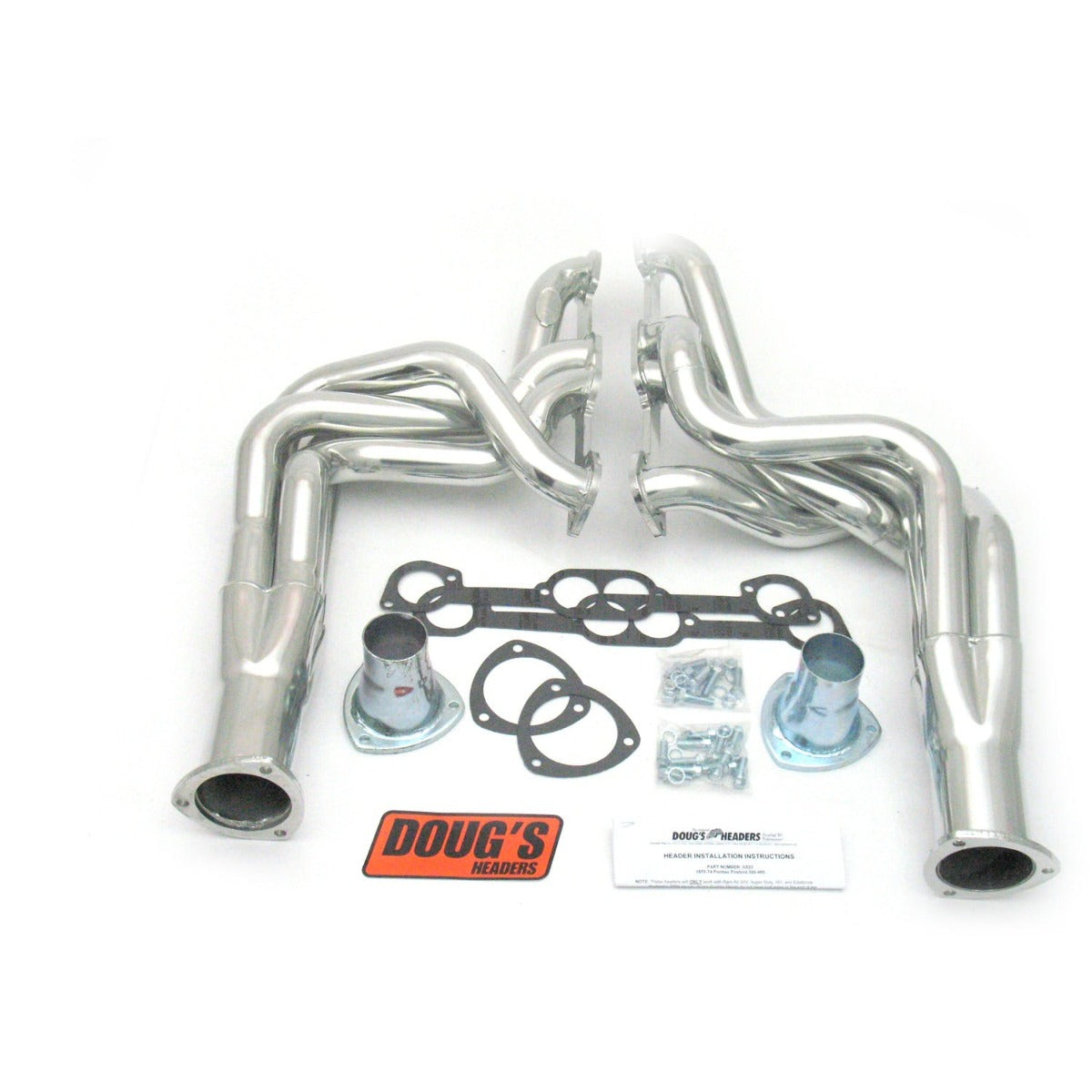 Doug's Headers D523 2 4-Tube Full Length Header Metallic Ceramic Coating