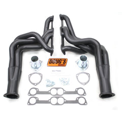 Doug's Headers D523-B 2 4-Tube Full Length Header Hi-Temp Black Coating