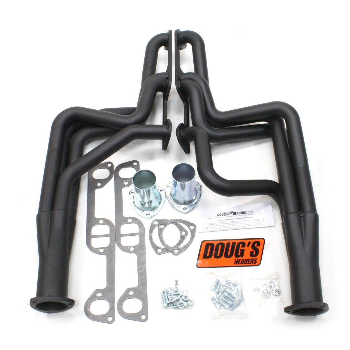 Doug's Headers D564-B 1 3/4 4-Tube Full Length Header Hi-Temp Black Coating
