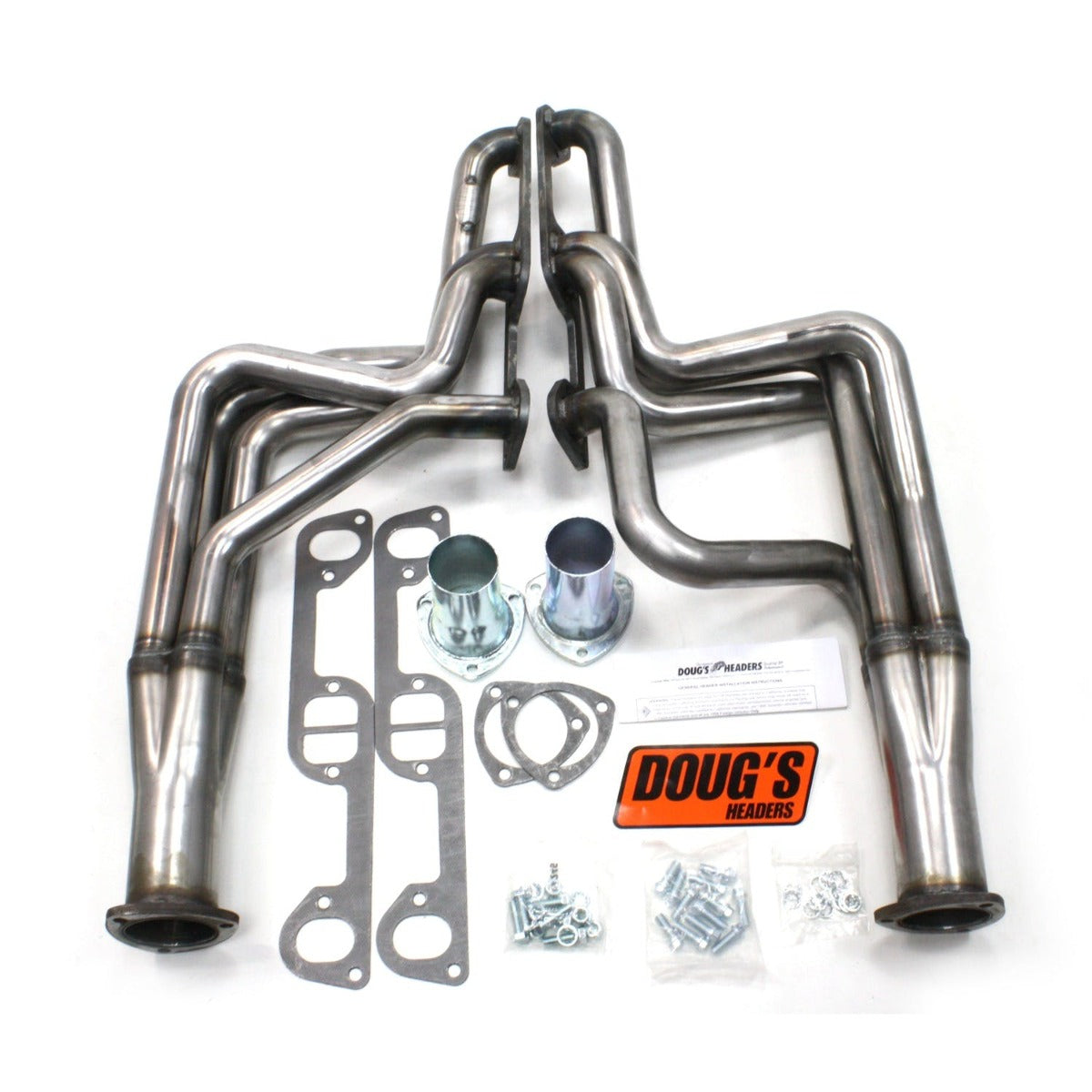 Doug's Headers D564-R 1 3/4 4-Tube Full Length Header Raw Steel
