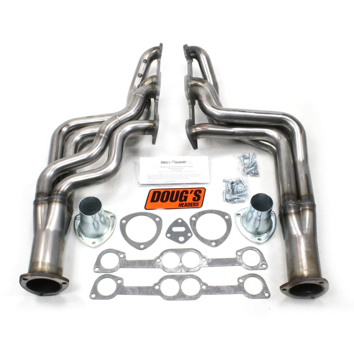 Doug's Headers D567-R 1 7/8 4-Tube Full Length Header Raw Steel